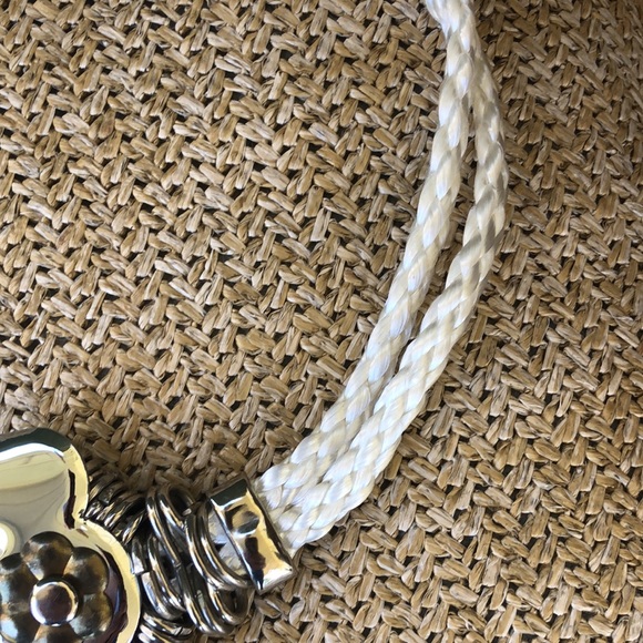 Vintage 80s metal Concho rope belt - Picture 4 of 8